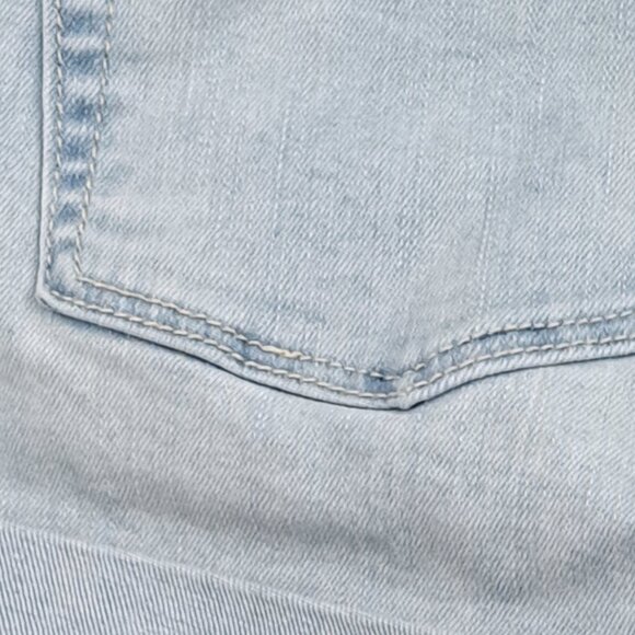 PacSun Super Stretch Shortie  Rolled Cuff Light Blue Shorts Size 28 - Picture 10 of 10